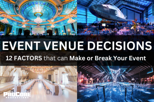 Event Venue Decisions: 12 Factors that can Make or Break Your Event